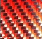 碳纖維/紅色芳綸纖維混織布 